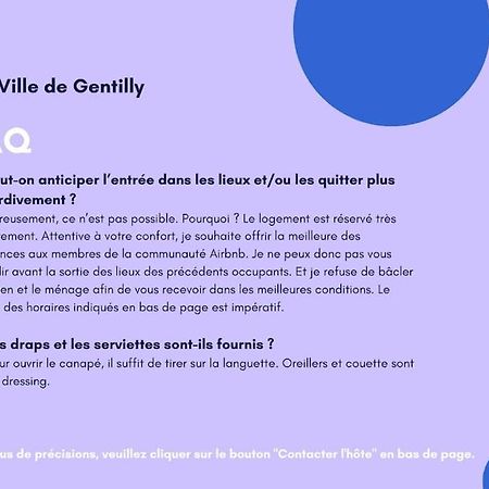 Paris Gentilly Appartement Tout Equipe - Rer B Buitenkant foto