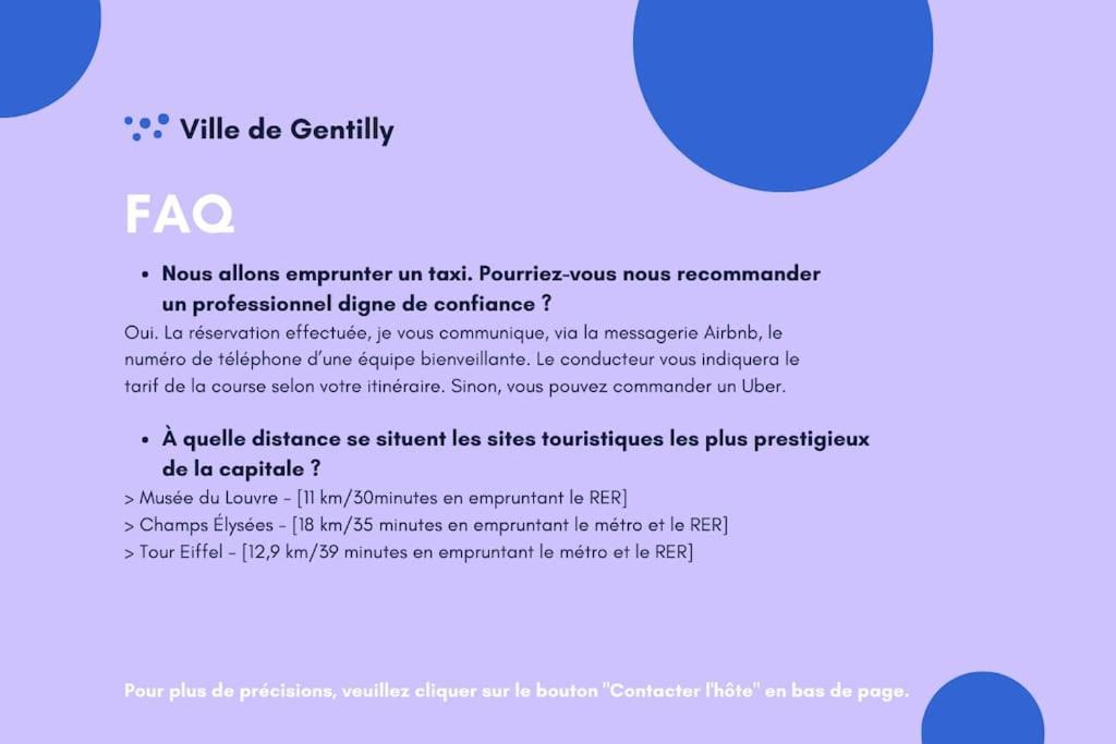 Paris Gentilly Appartement Tout Equipe - Rer B Buitenkant foto