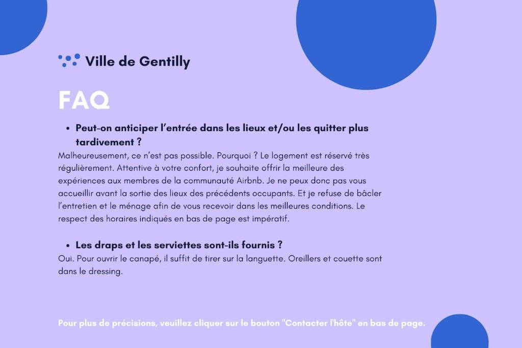 Paris Gentilly Appartement Tout Equipe - Rer B Buitenkant foto
